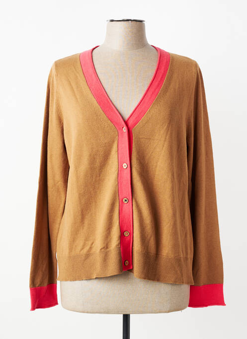 Vestă cu mâneci lungi croială cambrată maro WHITE STUFF femme