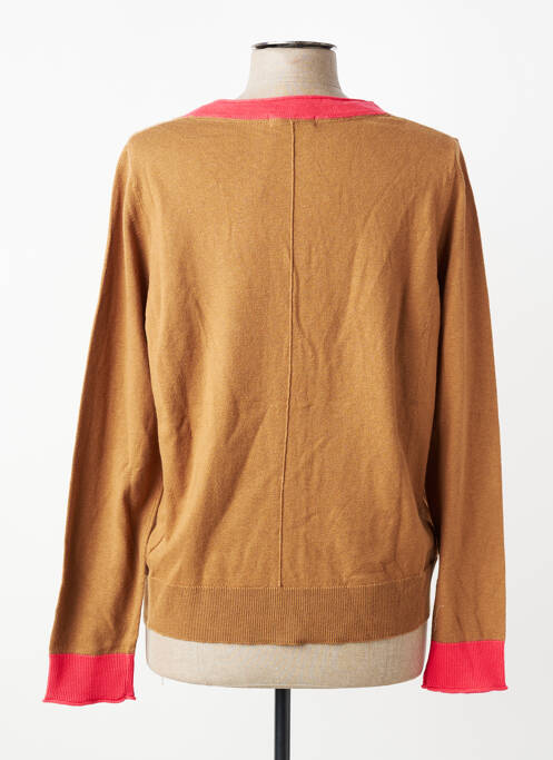 Vestă cu mâneci lungi croială cambrată maro WHITE STUFF femme