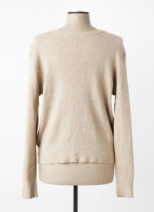 Vestă cu mâneci lungi croială cambrată bej VILA femme