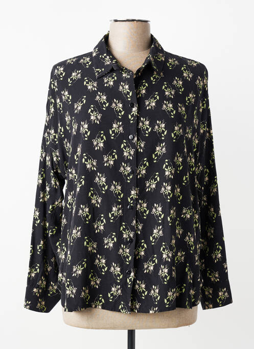 Cămașă imprimeu fantezie mâneci lungi negru SIGNE NATURE femme