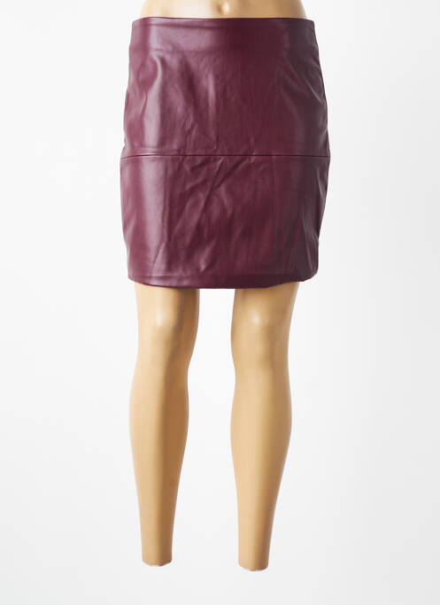 Fustă scurtă croială dreaptă violet ICHI femme