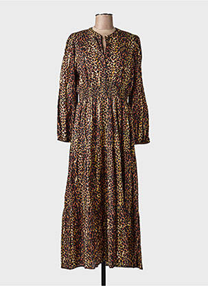 Rochie lungă mâneci lungi mâneci lungi negru AN' GE femme