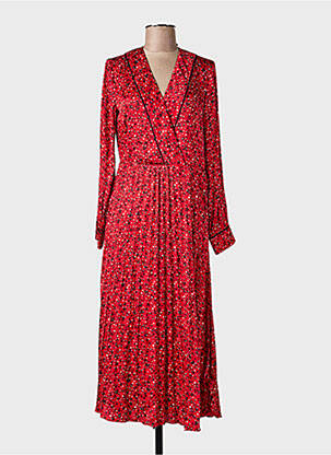 Rochie lungă mâneci lungi mâneci lungi roșu SCOTCH & SODA femme
