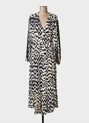 Rochie lungă mâneci lungi mâneci lungi negru LA PETITE FRANCAISE femeie
