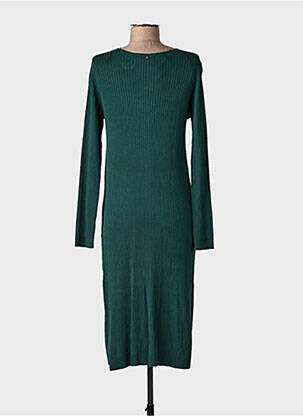 Rochie pulover guler în v mâneci lungi verde VERA MONT femeie