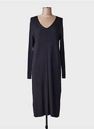 Rochie pulover guler în v mâneci lungi negru VERA MONT femme