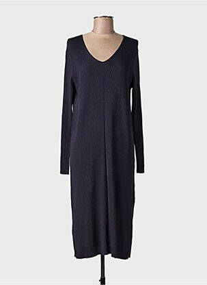 Rochie pulover guler în v mâneci lungi negru VERA MONT femme