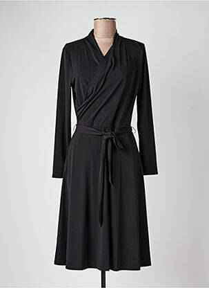 Rochie midi mâneci lungi mâneci lungi negru VERA MONT femme