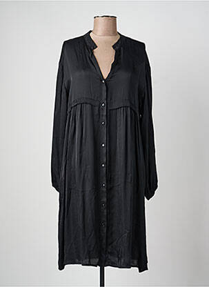 Rochie midi croială fluidă mâneci lungi negru PAKO LITTO femeie