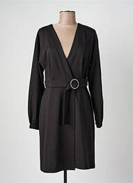 Rochie midi mâneci lungi mâneci lungi negru ICHI femeie