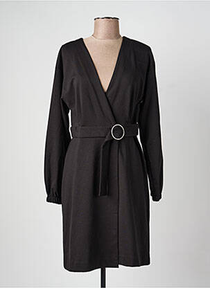 Rochie midi mâneci lungi mâneci lungi negru ICHI femme