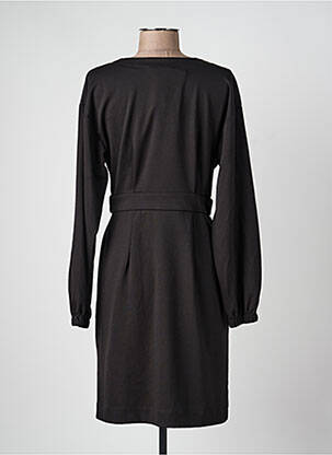 Rochie midi mâneci lungi mâneci lungi negru ICHI femeie