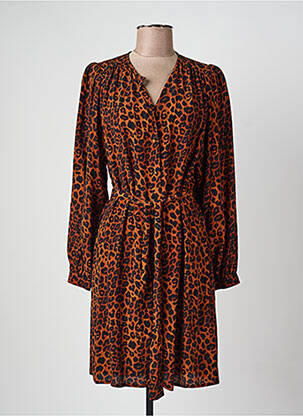 Rochie scurtă mâneci lungi mâneci lungi maro LA FEE MARABOUTEE femme