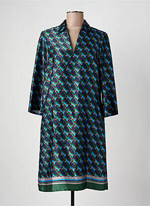 Rochie scurtă mâneci 3/4 mâneci 3/4 albastru VERA MONT femme