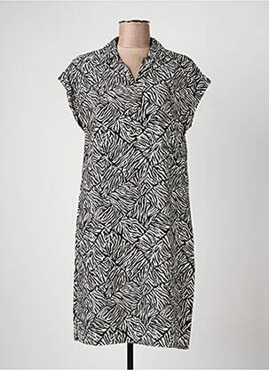 Rochie midi țesătură crep mâneci scurte negru STREET ONE femme