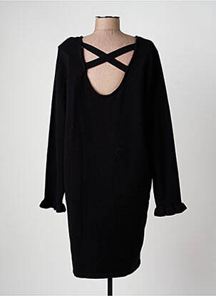 Rochie pulover elasticitate mâneci lungi negru ICHI femeie