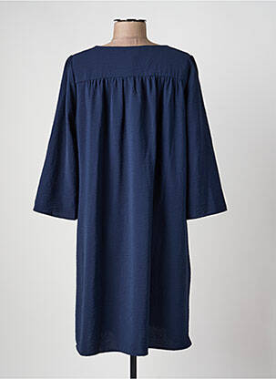 Rochie midi mâneci 3/4 mâneci 3/4 albastru GRACE & MILA femeie
