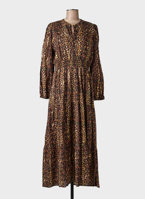 Rochie lungă mâneci lungi mâneci lungi negru AN' GE femme