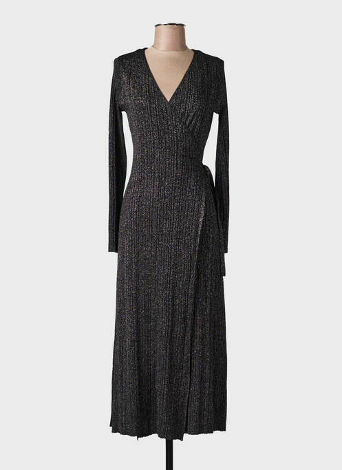 Rochie lungă mâneci lungi mâneci lungi albastru GRACE & MILA femme