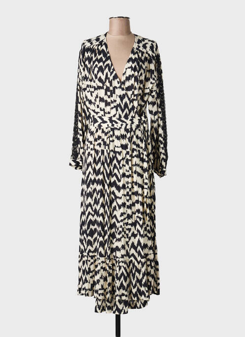 Rochie lungă mâneci lungi mâneci lungi negru LA PETITE FRANCAISE femme