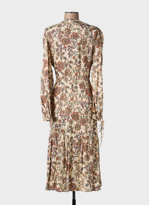 Rochie lungă mâneci lungi mâneci lungi bej MKT STUDIO femme