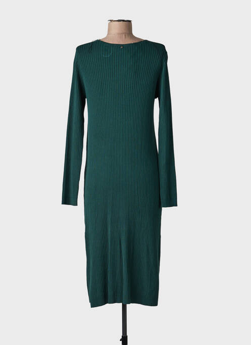 Rochie pulover guler în v mâneci lungi verde VERA MONT femme