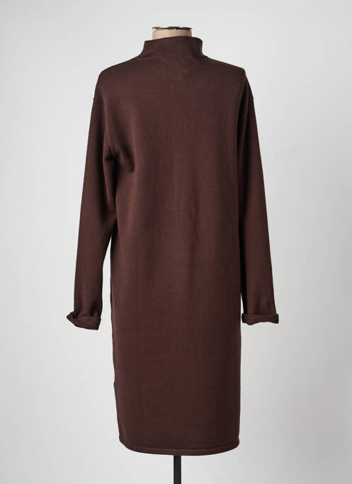 Rochie pulover guler col înalt mâneci lungi maro BETTY BARCLAY femme