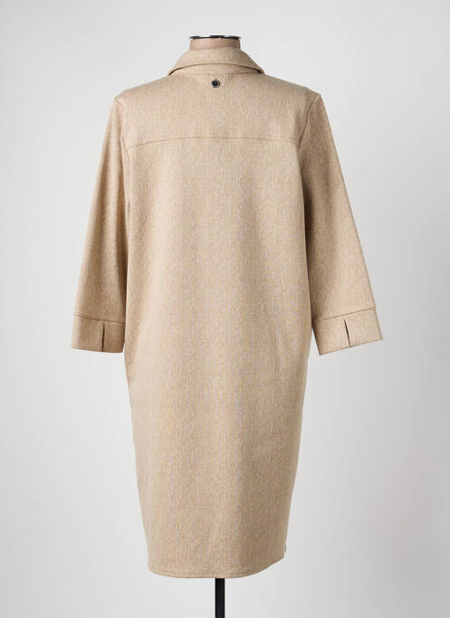 Rochie scurtă mâneci 3/4 mâneci 3/4 maro STREET ONE femme