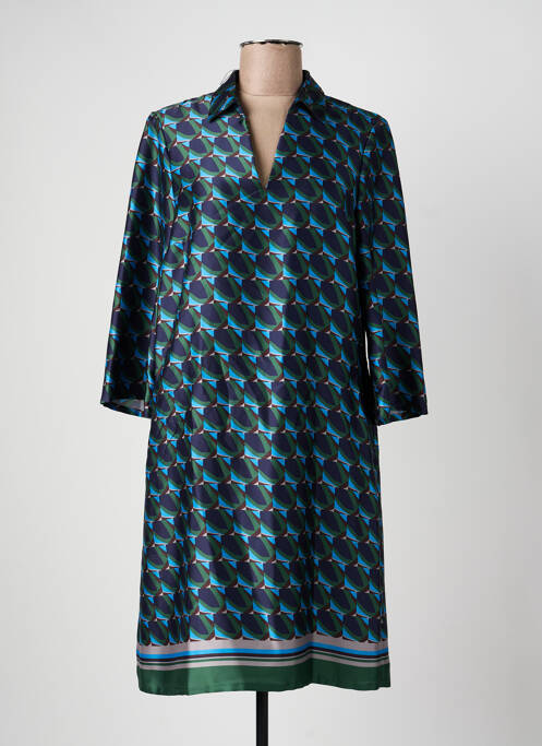 Rochie scurtă mâneci 3/4 mâneci 3/4 albastru VERA MONT femme