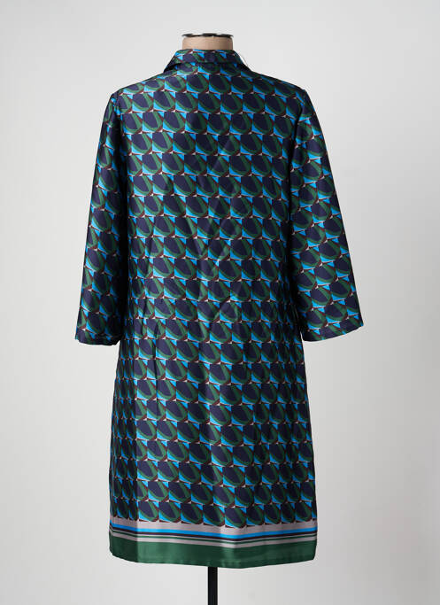 Rochie scurtă mâneci 3/4 mâneci 3/4 albastru VERA MONT femme