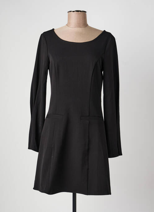 Rochie scurtă închidere cu fermoar la spate mâneci lungi negru VILA femme