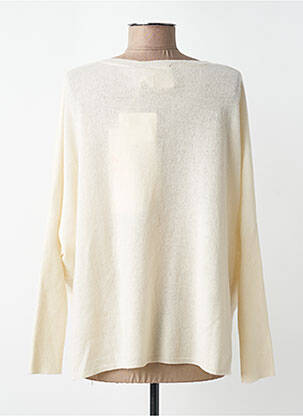 Pulover guler în v mâneci lungi bej ABSOLUT CASHMERE femeie