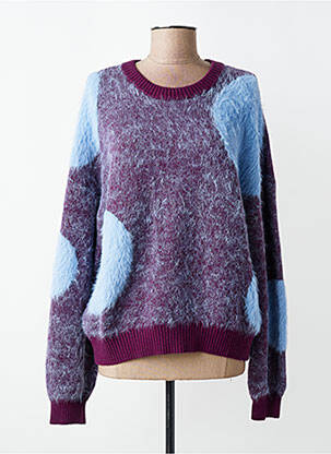 Pulover elasticitate mâneci lungi violet POM AMSTERDAM femeie