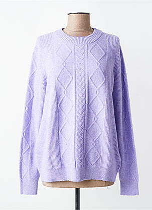 Pulover țesătură melanj mâneci lungi violet CECIL femeie