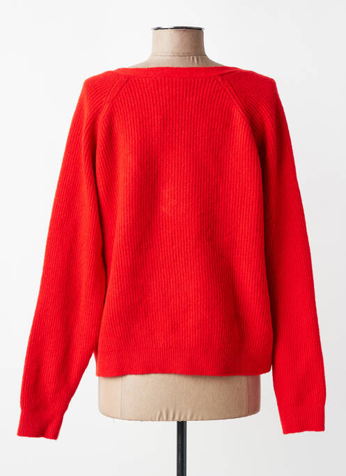Pulover elasticitate mâneci lungi roșu ICHI femme