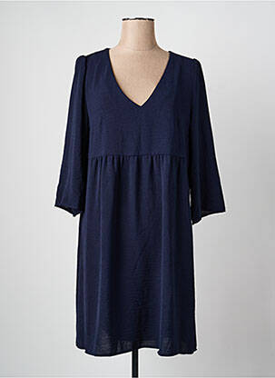 Rochie midi mâneci 3/4 mâneci 3/4 albastru GRACE & MILA femeie