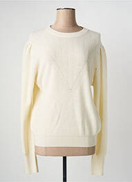 Pulover guler rotund mâneci lungi bej GERARD DAREL femeie