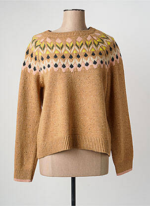 Pulover guler rotund mâneci lungi maro WHITE STUFF femme