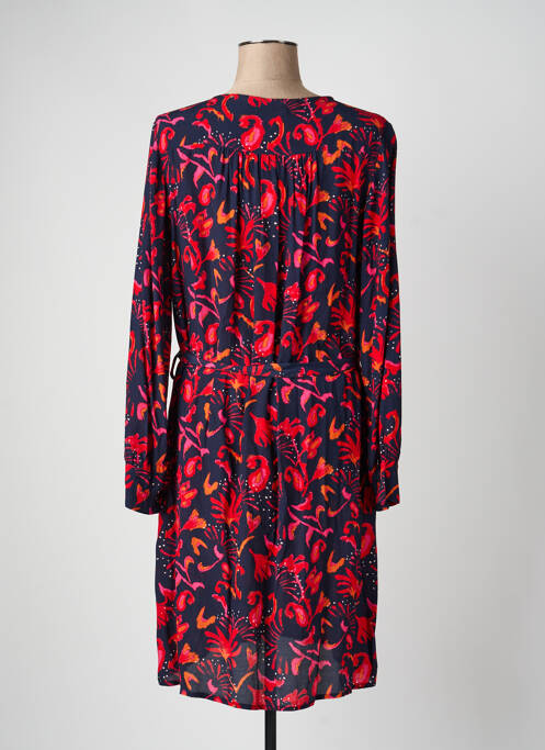 Rochie midi imprimeu fantezie mâneci lungi albastru LA FEE MARABOUTEE femme