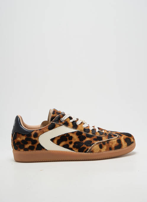 Adidași vârf rotund toc plat până la 3 cm maro ZERO CENTCINQ femme