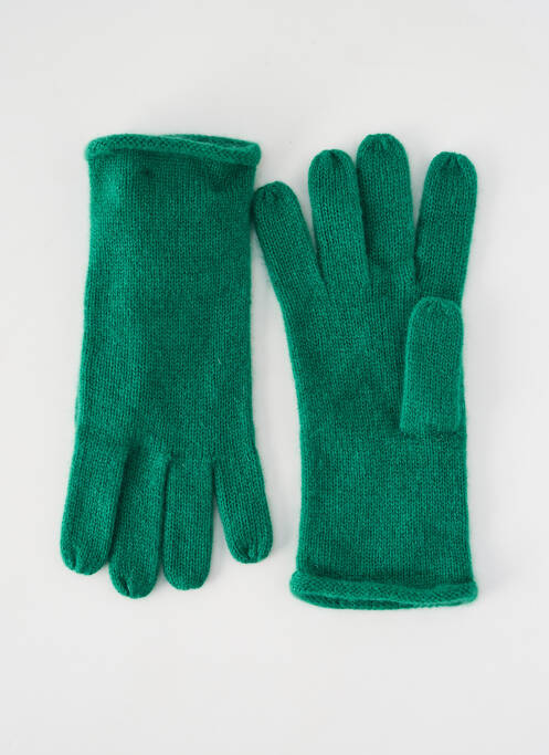 Mănuși elasticitate verde ABSOLUT CASHMERE femme