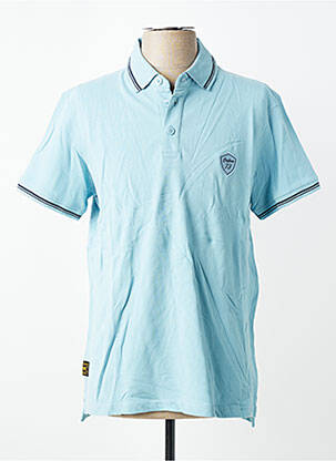 Polo elasticitate mâneci scurte albastru DAYTONA homme