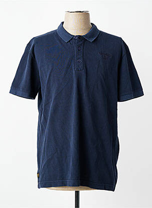 Polo elasticitate mâneci scurte albastru DAYTONA homme
