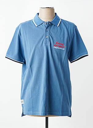 Polo elasticitate mâneci scurte albastru DAYTONA homme