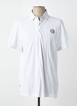 Polo elasticitate mâneci scurte alb DAYTONA homme