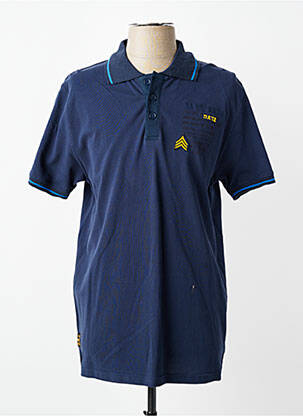 Polo elasticitate mâneci scurte albastru DAYTONA homme