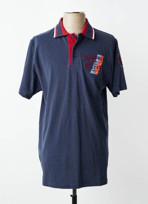 Polo elasticitate mâneci scurte albastru DAYTONA homme