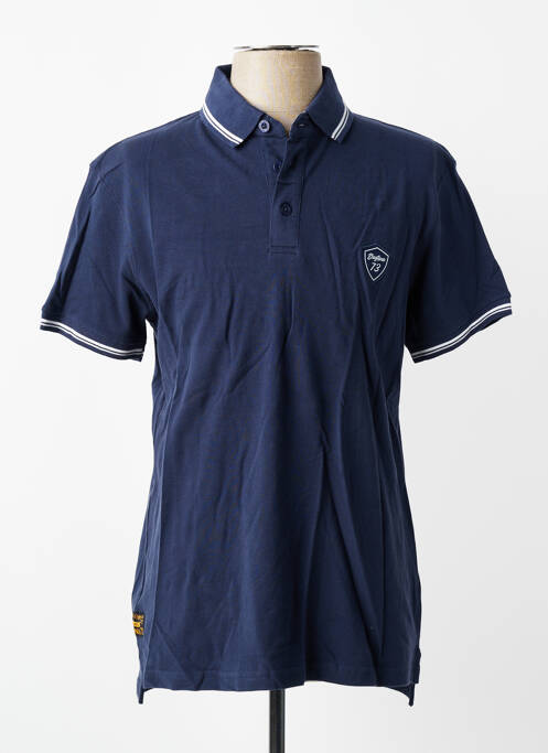 Polo elasticitate mâneci scurte albastru DAYTONA homme