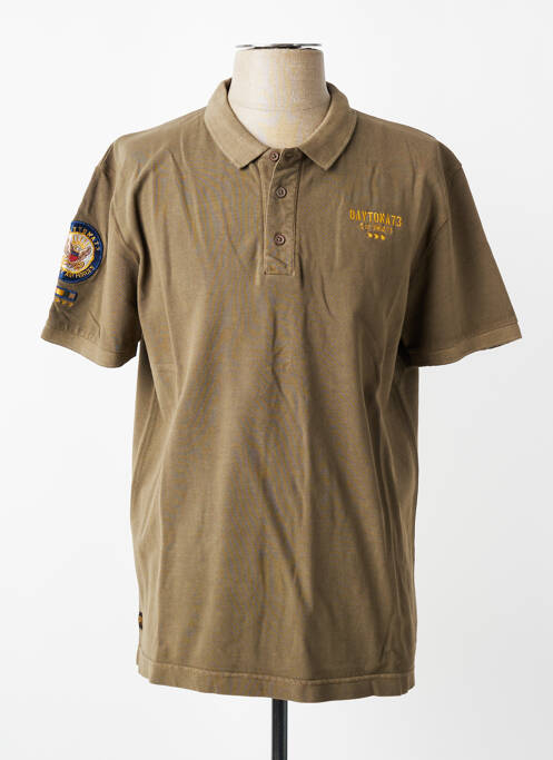 Polo elasticitate mâneci scurte verde DAYTONA homme
