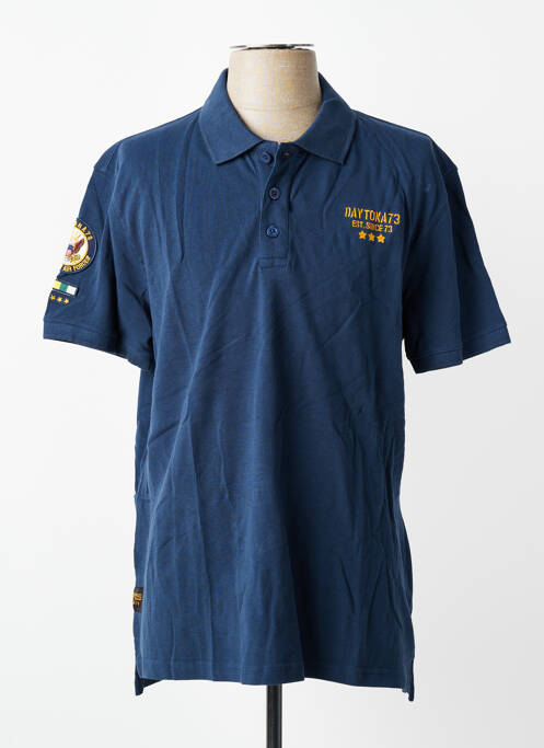 Polo elasticitate mâneci scurte albastru DAYTONA homme